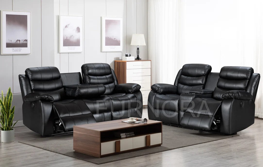 Roma 3+2 - Leather Electric Recliners